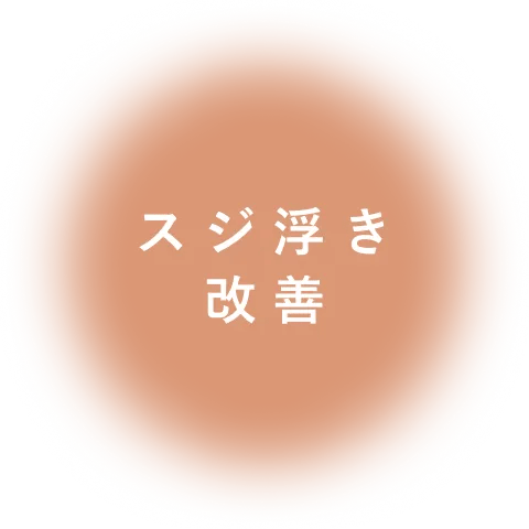 スジ浮き 改善